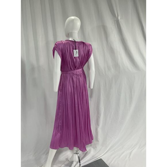 Hatch Collection 'The Winslet' Purple Pleated Maxi Dress Size 2 - NWT - Picture 3 of 5
